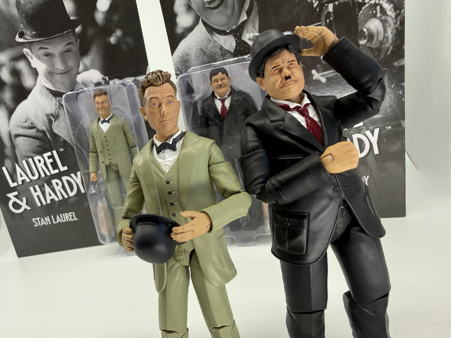 Laurel and Hardy CARDED set COLOR