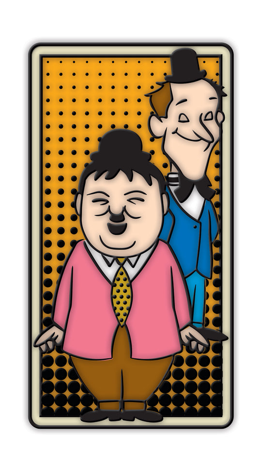 Laurel & Hardy Retro Enamel Pin