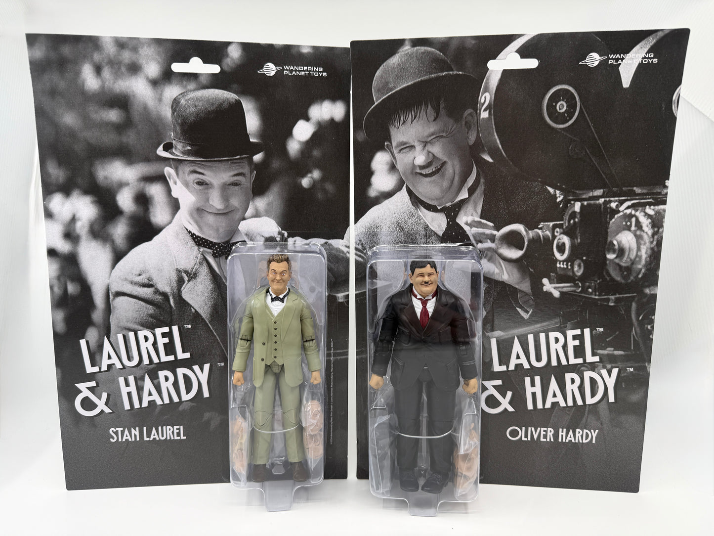 Laurel and Hardy CARDED set COLOR